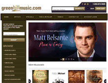 Tablet Screenshot of greenhillmusic.com